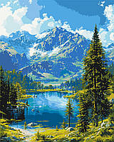 Картина за номерами Пейзаж. Гірський спокій 40*50 см Орігамі LW 30990