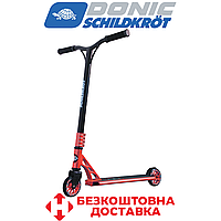Дитячий трюковий самокат для підлітків Schildkröt Flipwhip Metallic Red 110 мм 88А ABEC9 вага 4 кг червоний