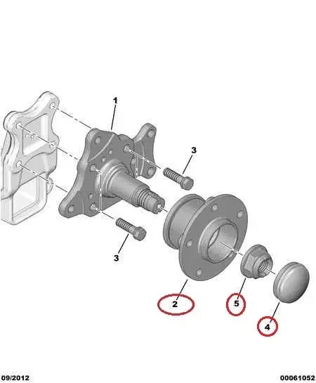 Маточина задня R15 Fiat Ducato, Peugeot Boxer 4, Citroen Jumper 4 (2014-...), 71753811, 51754942, 370182
