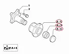 Маточина задня R15 Fiat Ducato, Peugeot Boxer 4, Citroen Jumper 4 (2014-...), 71753811, 51754942, 370182, фото 3