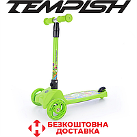 Самокат дитячий триколісний Tempish SCOOPER ABEC 7 навантаження 20 кг вага 2,5 кг зелений