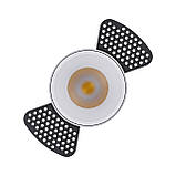 Точковий врізний LED світильник Ø134мм TWS06 (біл) 12W 3000K, фото 3