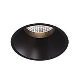 Точковий врізний LED світильник Ø134мм TWS06 (чор) 12W 3000K, фото 3