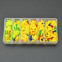 Риболовні кембрики силіконові мікс, у коробці, Арт.54245