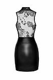 Сукня Noir Handmade F241 Short dress with powerwetlook skirt and tulle top - 3XL, фото 7