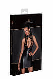 Сукня Noir Handmade F241 Short dress with powerwetlook skirt and tulle top - 3XL, фото 8