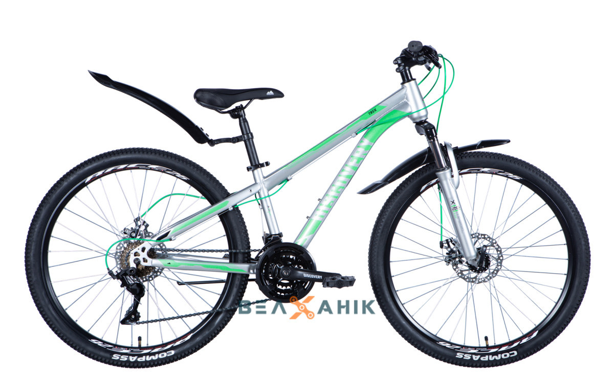Велосипед 26" Discovery TREK AM DD (рама 13") St сріблястий