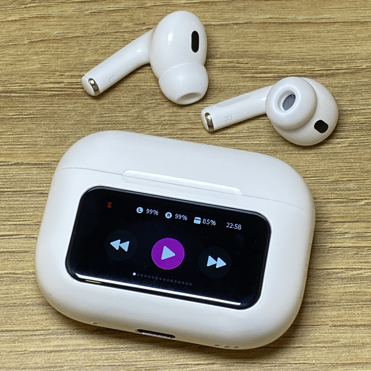 Бездротові Bluetooth навушники AirPods A9 Pro 2 ANC+ENC з Smart case, блютуз навушники для айфона, гарнітура, Білий