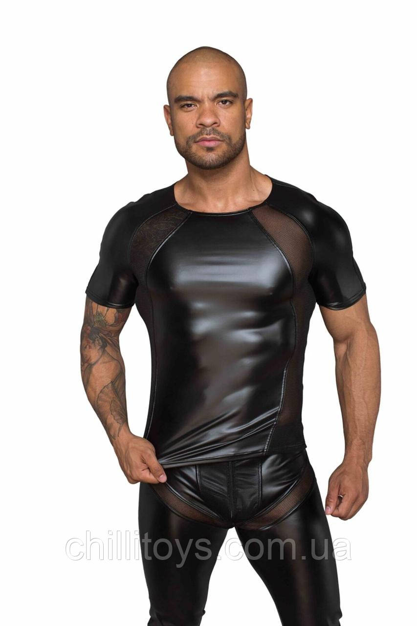 Футболка Noir Handmade H056 Men's T-shirt made of powerwetlook - 3XL