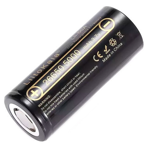 Аккумулятор LiitoKala Lii-51S 26650 5100mAh 3.7v Li-ion, фото 1