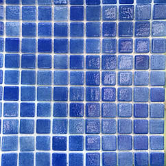 Блакитна мозаїка для ванни Glass Mosaik HVZ-138