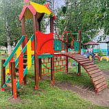Вуличний дитячий ігровий комплекс (площа) з гіркою Гімнаст, фото 6