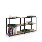 Стелаж металевий 6 полиць ДСП Компаунд 35-93k