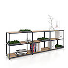 Стелаж металевий Компаунд 35-94k з декоративною травою