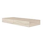 Навісна настінна тумба L1350 з двома шухлядами, туалетний столик Ільм Шампань, НOS-114