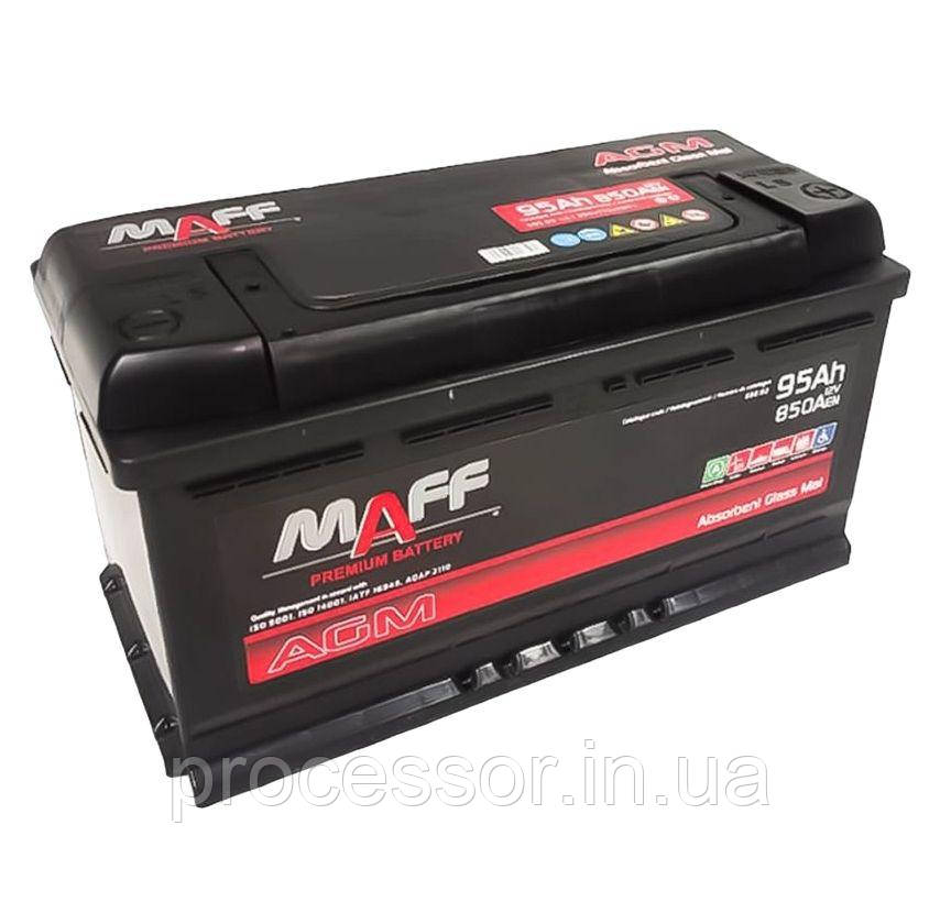 Батарея акумуляторна MAFF 59502 Start-Stop гелева AGM 6СТ-95 12 В 95 А·год 850 A R+ для ДБЖ, для інвертора, для с