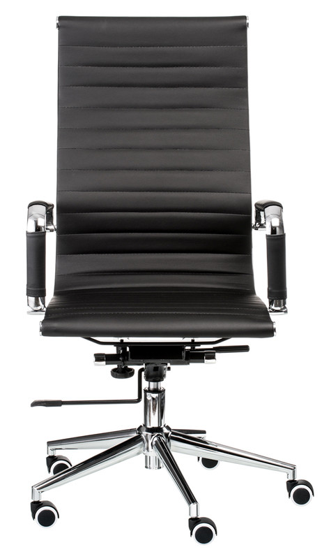 Кресло офисное тонкое с высокой спинкой для персонала Solano artleather черный Special4You, кресло Слим - фото 9 - id-p424337328