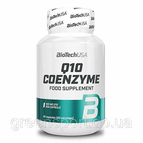 BioTech USA Q10 Coenzyme 60 капсул, для серця і судин, при заняттях спортом і тренуваннях