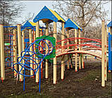 Ігровий комплекс "Фортеця друзів" 1,2 м для вулиці на дитячий майданчик, фото 6