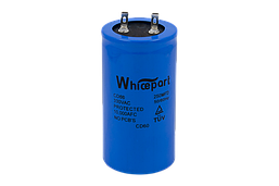 Конденсатор пусковий CD60 250 мкФ 300 V з клемами, Whicepart