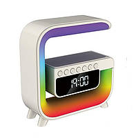 Нічник-лампа Inspire XM-G3mini з бездротовою зарядкою, Bluetooth колонкою та годинником