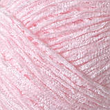 Avanti Yarn PUFFY (Аванті Ярн Пуффі) № 909 світло-рожевий (Пряжа велюр, нитки для в'язання), фото 3