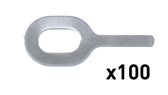 100 прямих кілець N°4 Al-Special ep. 1,5 мм для SPOT ARCPULL GYS 059559