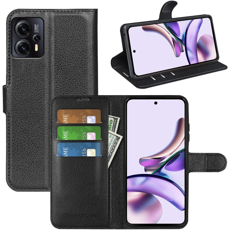 Чохол-книжка Litchie Wallet для Motorola G13 / G23 / G53 5G Black