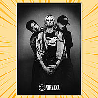 Плакат А4 Рок Nirvana 003