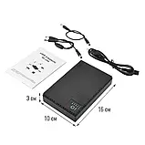 Mini UPS 36W, Powerbank на 10400Mah, Виходи USB, DC 5V, 9V, 12V, POE. ДБЖ для Роутерів — Чорний, фото 9