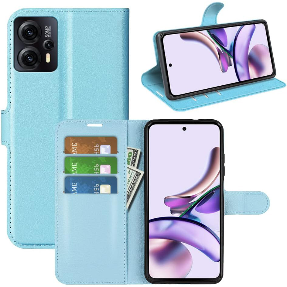 Чохол-книжка Litchie Wallet для Motorola G13 / G23 / G53 5G Light Blue