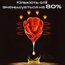 Мультипіч аерогриль Gold diamond TK09906 8л Beige аерофритюрниця з антипригарним покриттям з таймером, фото 4