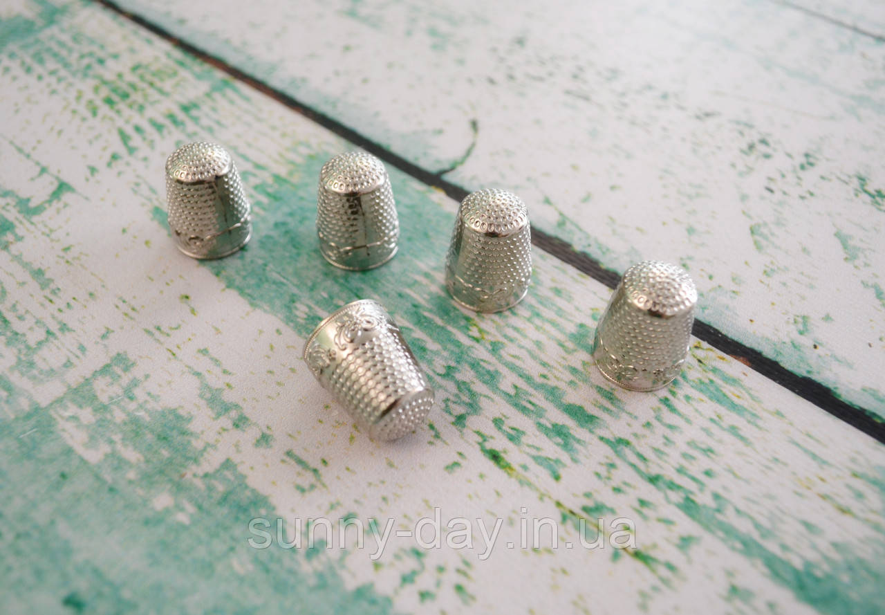 Наперсток металевий колір - сріблястий, фото 1