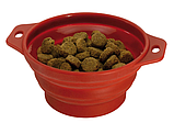 Складна дорожня миска для собак та котів Ferplast (Ферпласт) YAPPY силікон, 0,5 л, фото 3