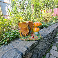 Підставка для квітів Пеньок березовий, рижий