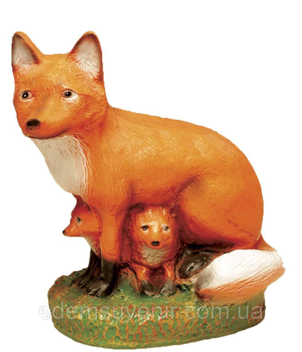 Садова фігура Лиса з лисенятами