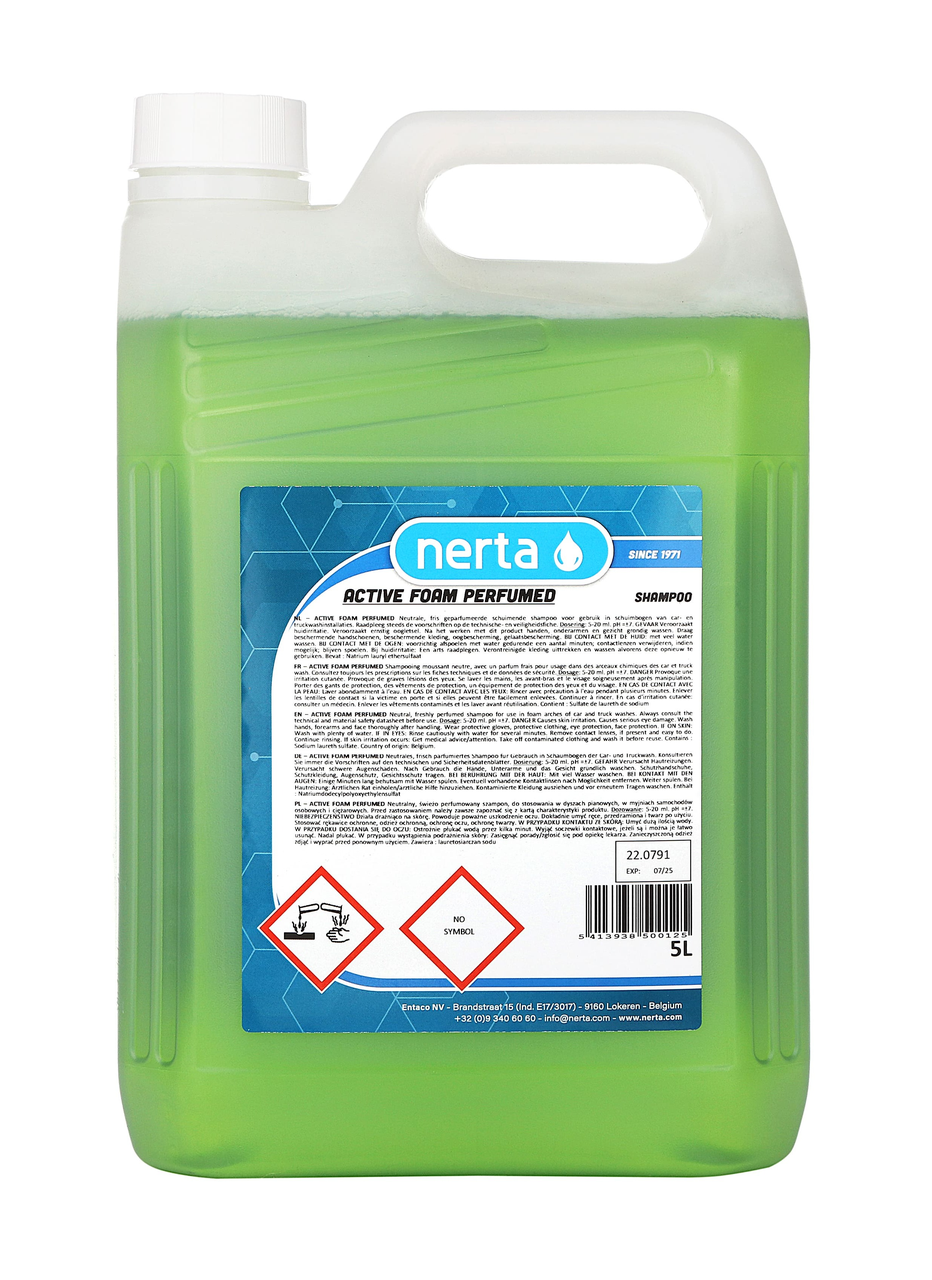 Шампунь для ручного миття авто Nerta Active Foam Perfumed, 5 л