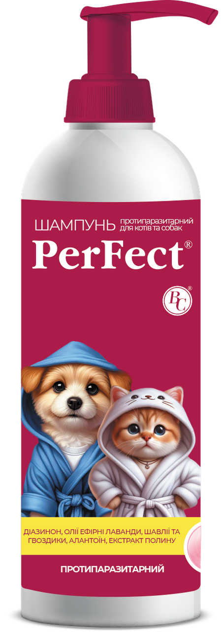 PerFect шампунь для котів і собак протипаразитарний 250 мл
