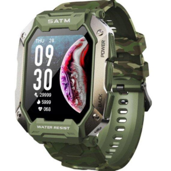Чоловічий наручний смарт годинник Smart UWatch Military (Камуфляж)