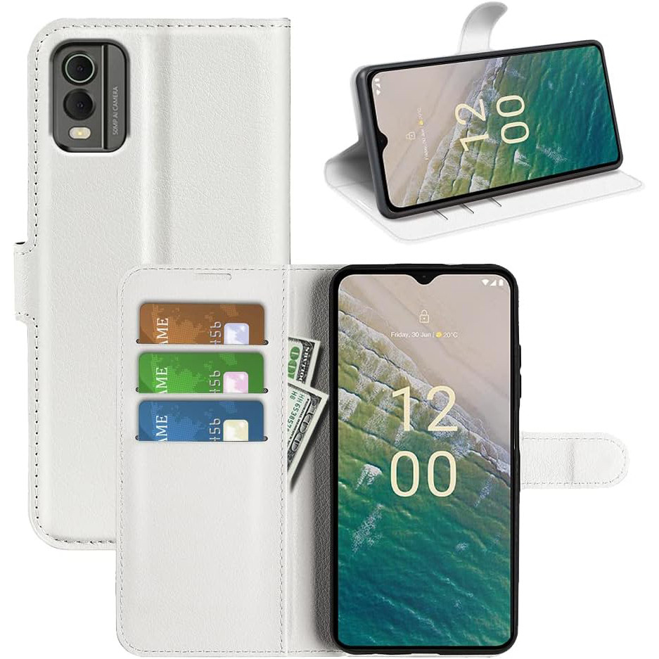 Чохол-книжка Litchie Wallet для Nokia C32 White