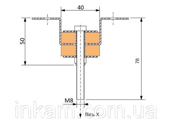 Підвіс віброізолюючий Vibrofix Uni 3