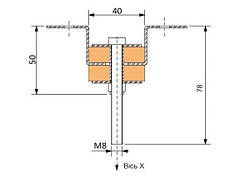 Підвіс віброізолюючий Vibrofix Uni 3