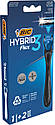 Бритва BIC Hybrid 3 Flex з 2 змінними картриджами (БІК), фото 2