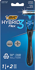 Бритва BIC Hybrid 3 Flex з 2 змінними картриджами (БІК)