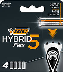Змінні картриджі BIC Hybrid 5 Flex 4шт. (БІК)