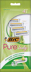 Набір бритв BIC Pure 3 Lady без змінних картриджів 4шт.(БІК)