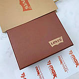 Брендовий чоловічий ремінь Levis (515) black, фото 4