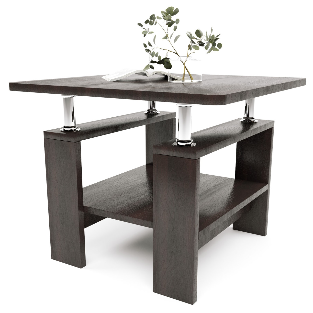 Стіл журнальний СЖ-2 венге темний Еверест (60х60х47 см), фото 1