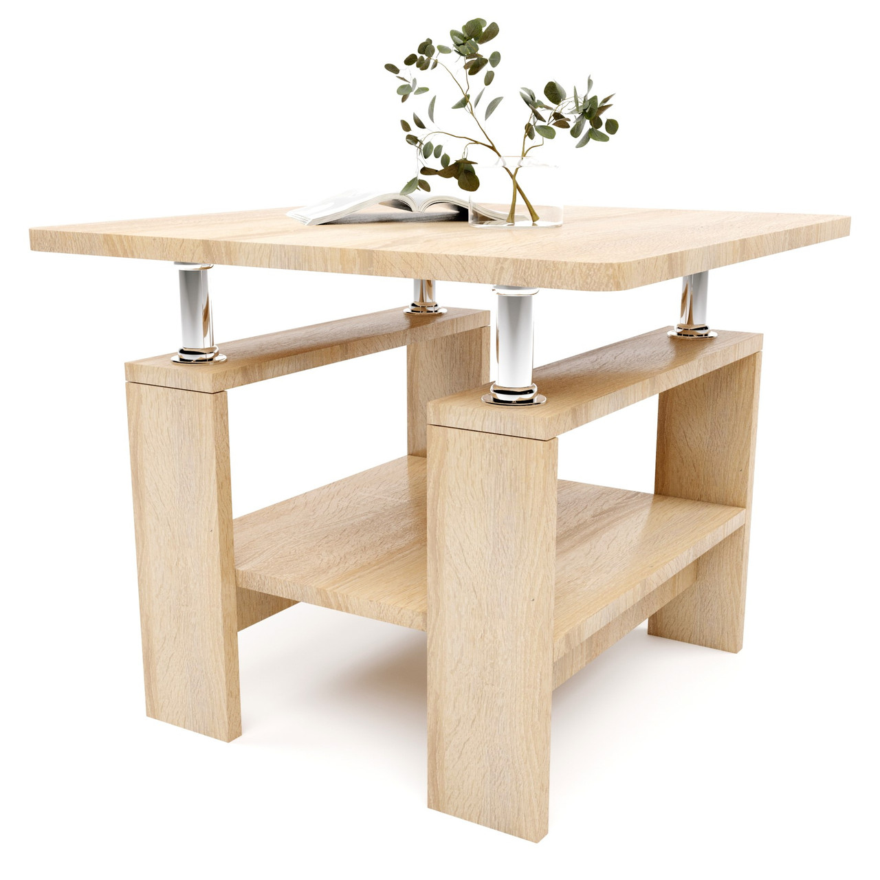 Стіл журнальний СЖ-2 дуб сонома Еверест (60х60х47 см), фото 1