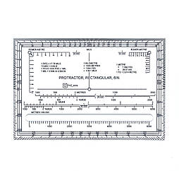 Протрактор США  (шкала на 6400)